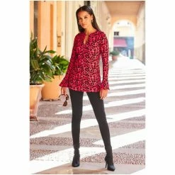 Sosandar Print Bar Detail Tunic 5 Sosandar Print Bar Detail Tunic -Sosandar unnamed file 4533