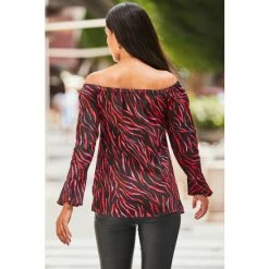 Sosandar Print Animal Printed Tunic Bardot 2 Sosandar Print Animal Printed Tunic Bardot -Sosandar unnamed file 4557