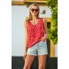 Sosandar Red Cami Top