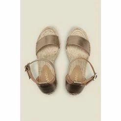 Sosandar Gold Poesy Sandal Weddge Espadrille -Sosandar unnamed file 4697