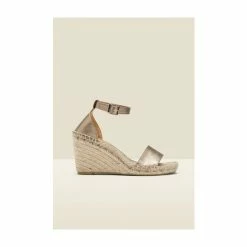 Sosandar Gold Poesy Sandal Weddge Espadrille -Sosandar unnamed file 4699
