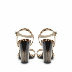 Sosandar Brown Leopard Perspex Heel Sandal -Sosandar unnamed file 4712