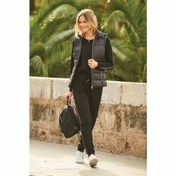 Sosandar Black Leopard Print Stripe Joggers -Sosandar unnamed file 4723