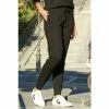 Sosandar Black Slim Leg Jogger With Rose Gold Detail