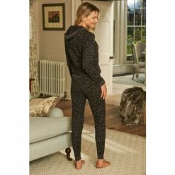 Sosandar Grey Leopard Print Knitted Loungewear Joggers -Sosandar unnamed file 4762