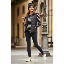 Sosandar Black Padded Gilet -Sosandar unnamed file 4807