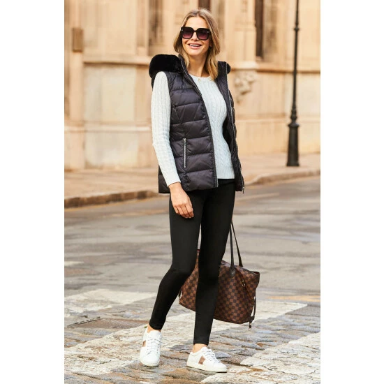unnamed-file-4818.jpg Sosandar Black Padded Gilet With Fur Hood -Sosandar unnamed file 4818