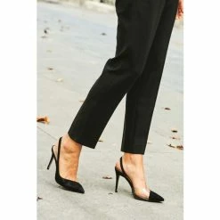 Sosandar Black Carmen Perspex Slingback Court Shoe -Sosandar unnamed file 4832