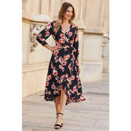 unnamed-file-686.jpg Sosandar Black Floral Ruffle Wrap Dress -Sosandar unnamed file 686